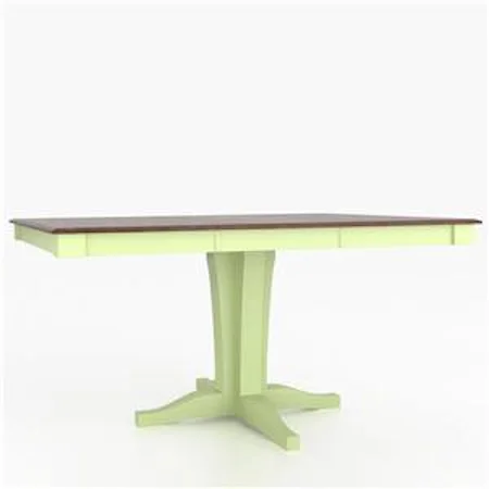 Customizable Square Counter Height Table with Pedestal